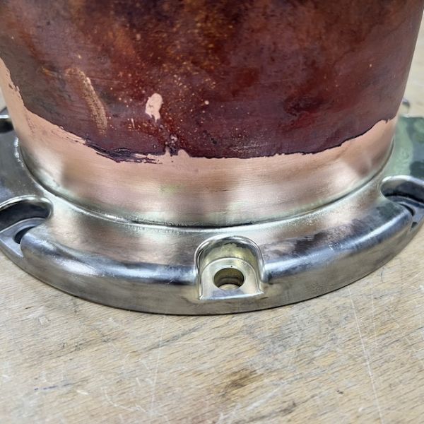 Induktiv hartlöten Kupfer und Chromstahl