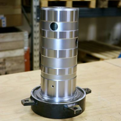 Drehdurchführung reparieren - auftragschweissen