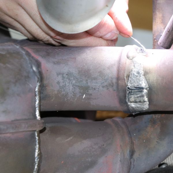 Auspuffkrümmer laserschweissen Ferrari F430